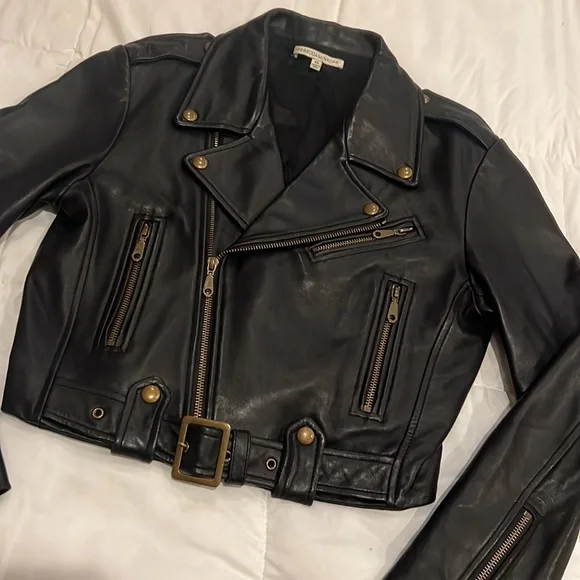 Rebecca Minkoff Blk. Leather Jacket Sz. XS - Picture 3 of 7